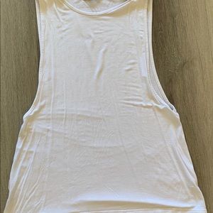 Missguided white long tank